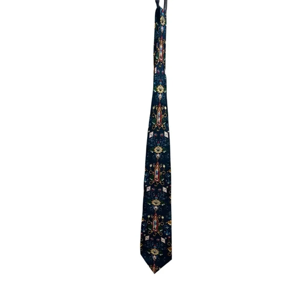 Tabasco 100% Silk Novelty Tie – Hot Sauce Bottle Pattern – Made in USA